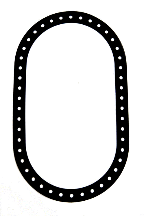 Firetube Gasket, 46 Hole, Viton