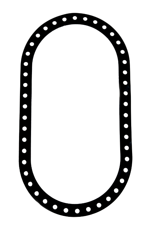 Gasket, Firetube, 46 Hole, Viton