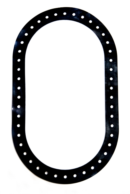 Gasket, Firetube, 46 Hole, Viton, Thick Oval
