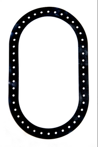 Gasket, Firetube, 46 Hole, Viton, Thick Oval
