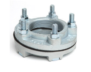#25 Cast Iron Hillside Flange Union (Plated)